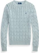 Polo Ralph Lauren Cable Knit Cotton Crewneck Sweater