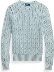Polo Ralph Lauren Cable Knit Cotton Crewneck Sweater