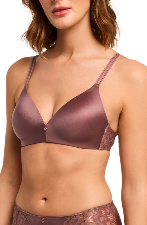 Montelle Intimates Metallic Wireless T-shirt Bra In Brown