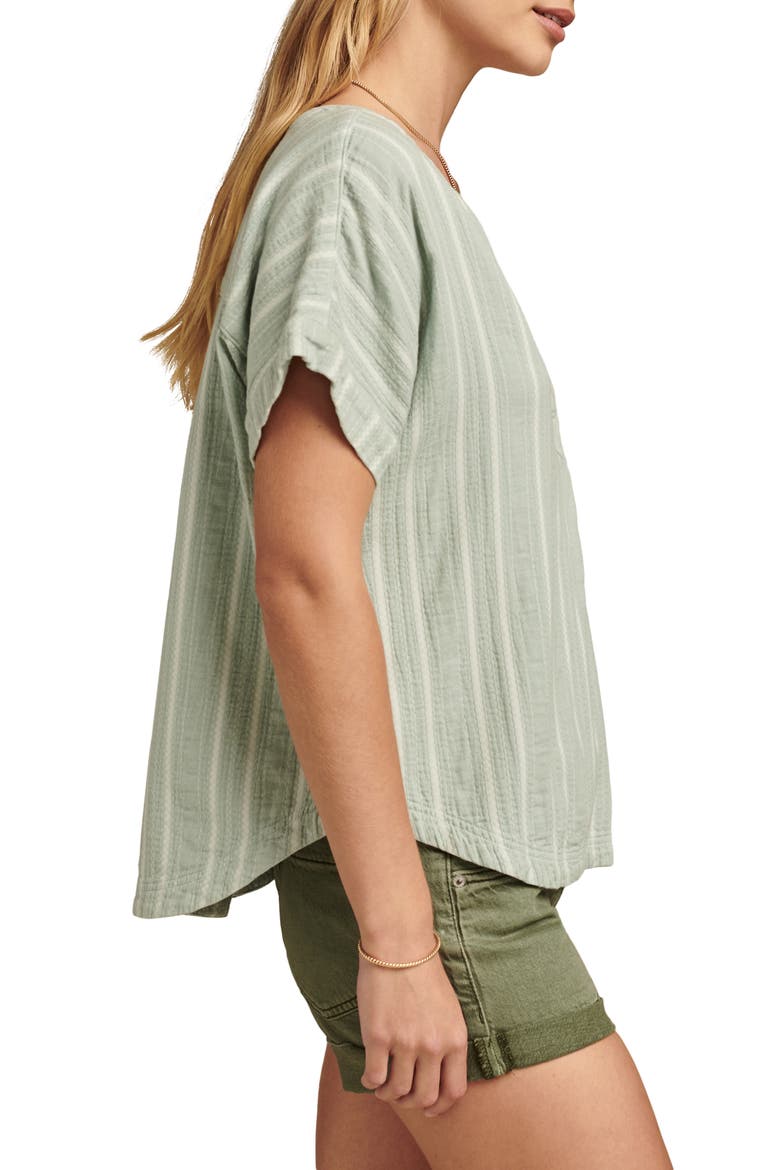 Stripe Dolman Sleeve Top, Alternate, color, GRAY MIST