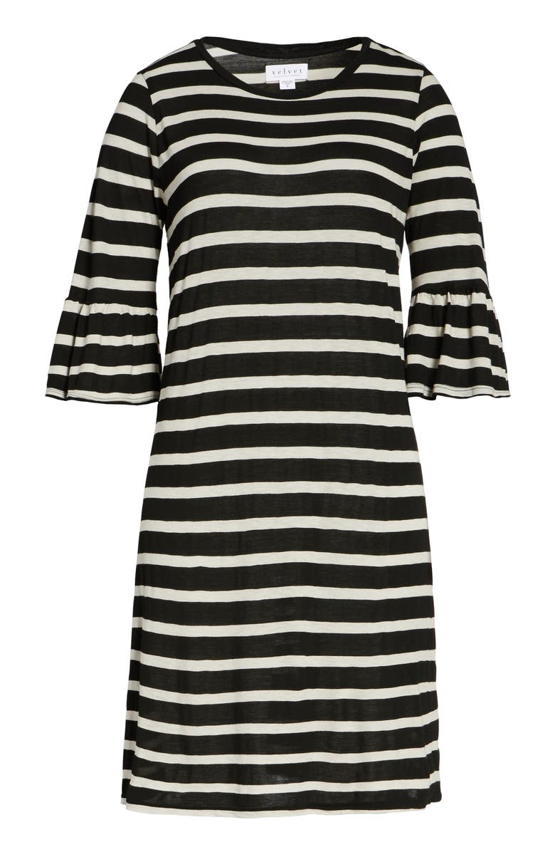 VELVET by Graham & Spencer Stripe Bell Sleeve Dress, Alternate, color,
