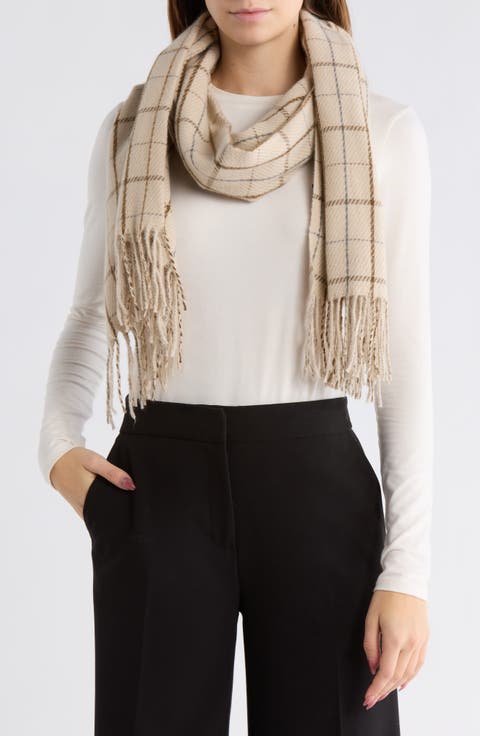 Woven Plaid Scarf