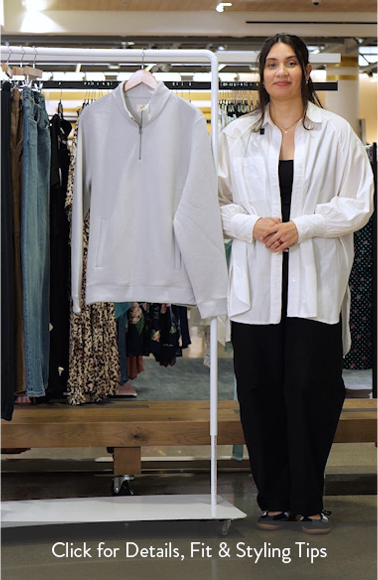 Corbet Quilted Quarter Zip Sweatshirt, sales video thumbnail