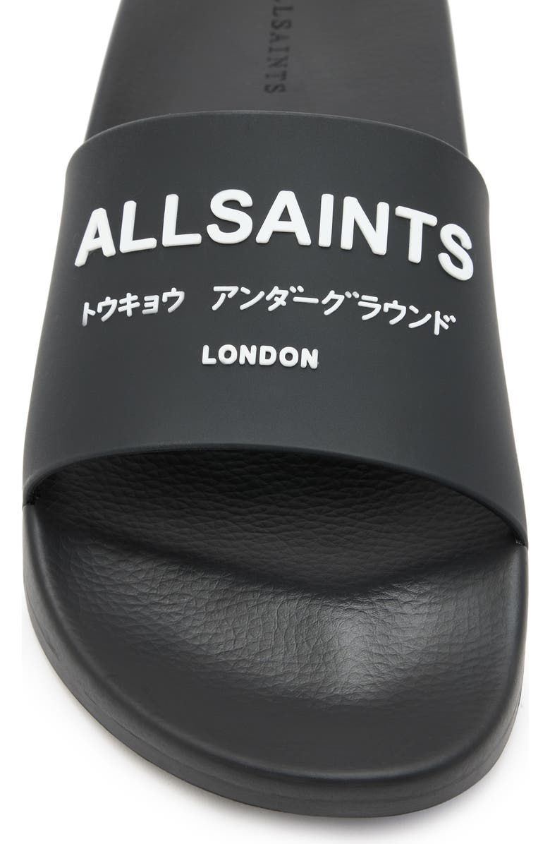 AllSaints Underground Slide Sandal, Alternate, color,