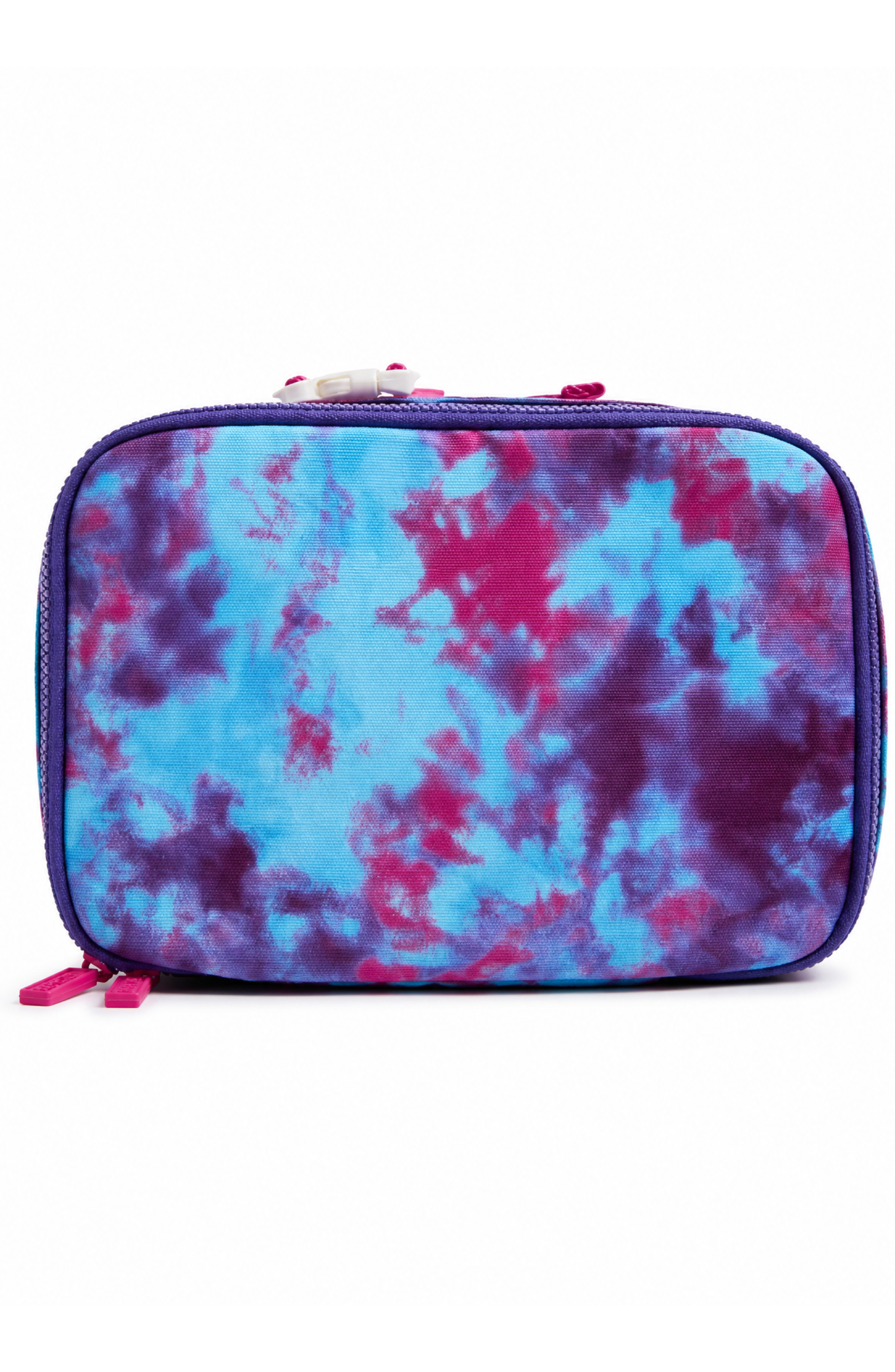 Kids' Tie Dye Canvas Lunchbox, Main, color, Purple Tie Dye