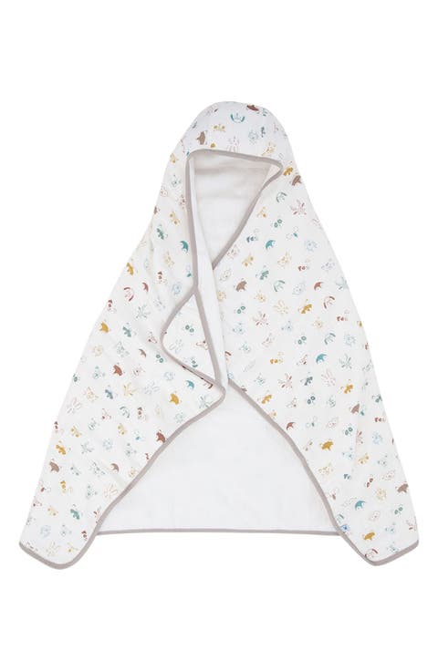 Cotton Muslin & Terry Hooded Towel (Baby & Toddler)