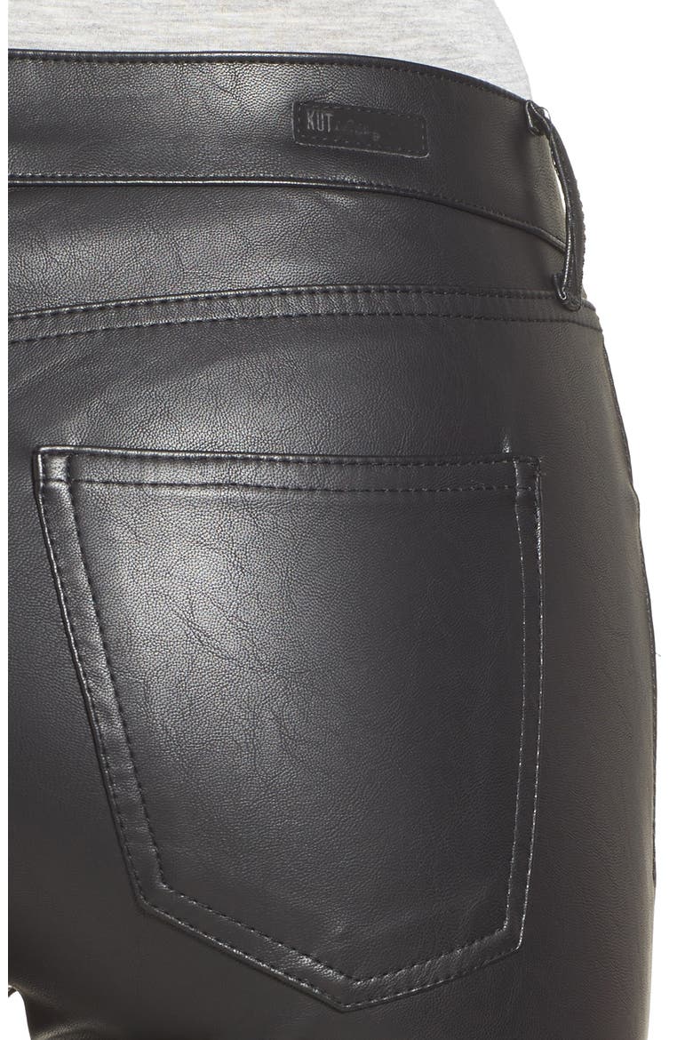 Brigitte Faux Leather Pants, Alternate, color, BLACK