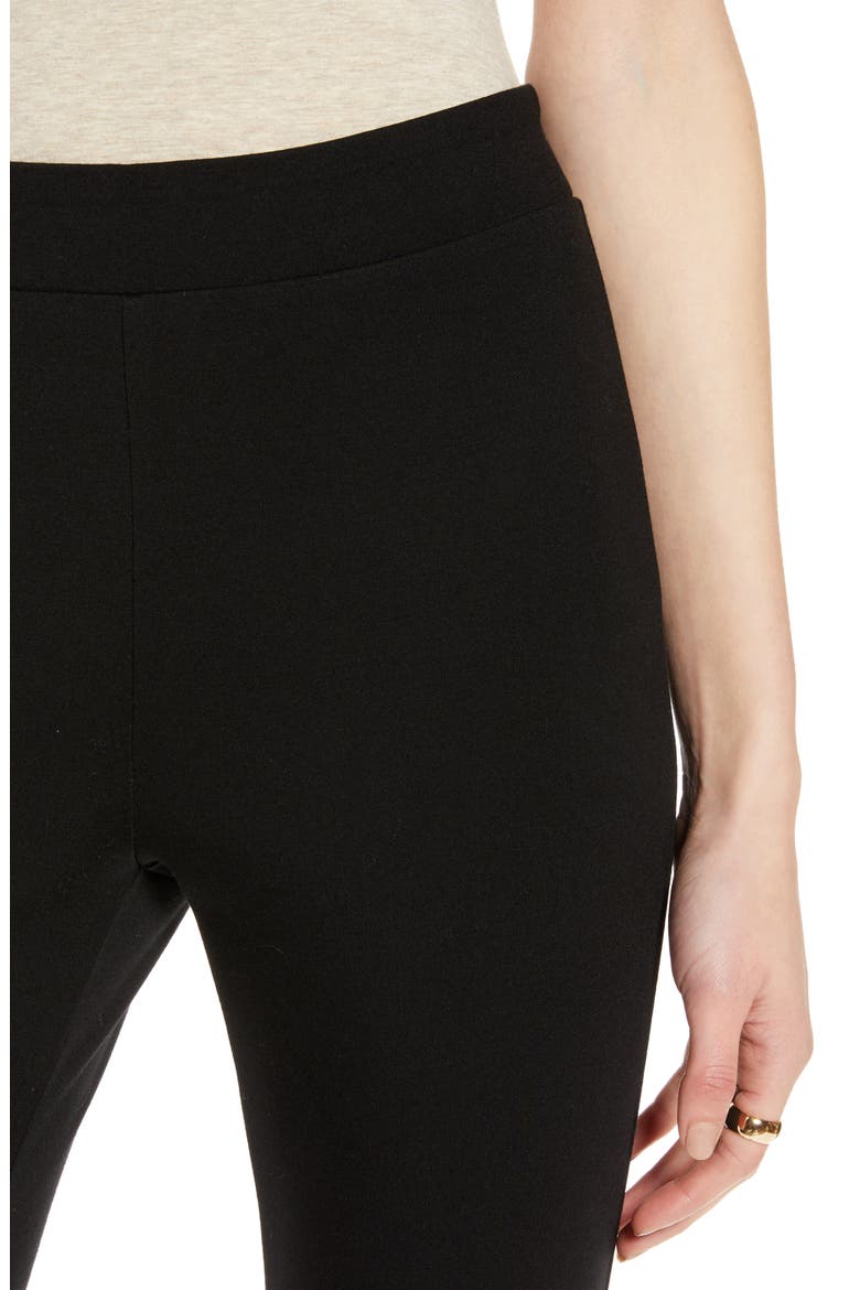 High Waist Ponte Leggings, Alternate, color, BLACK