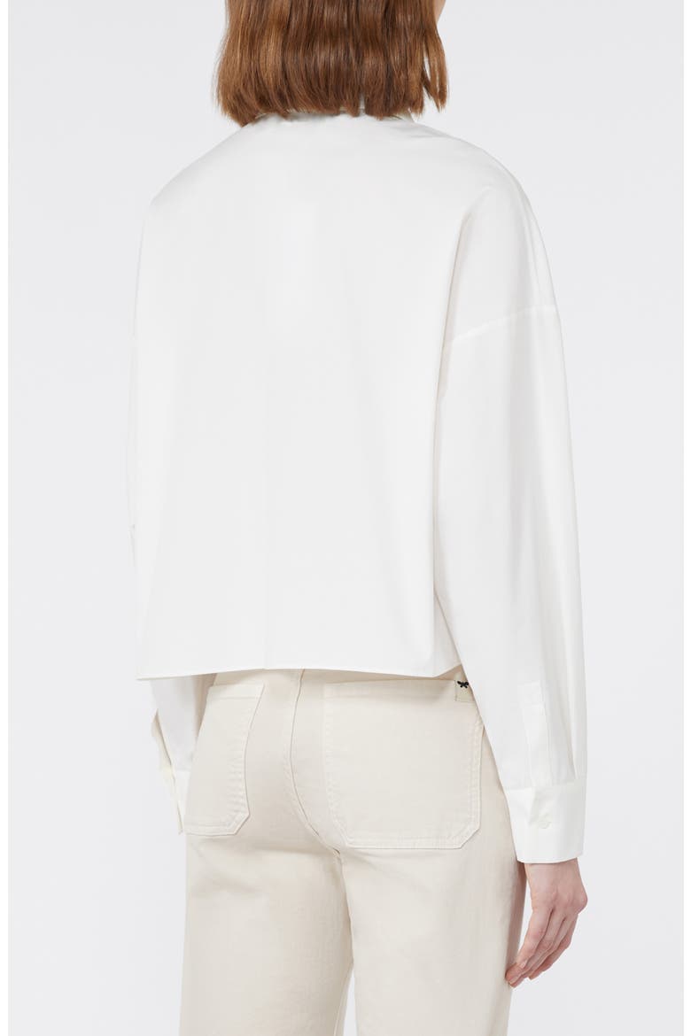 Svago Boxy Cotton Button-Up Shirt, Alternate, color, WHITE