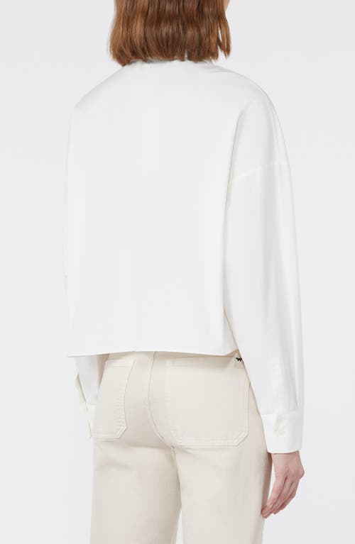 Weekend Max Mara Svago Boxy Cotton Button-up Shirt In White