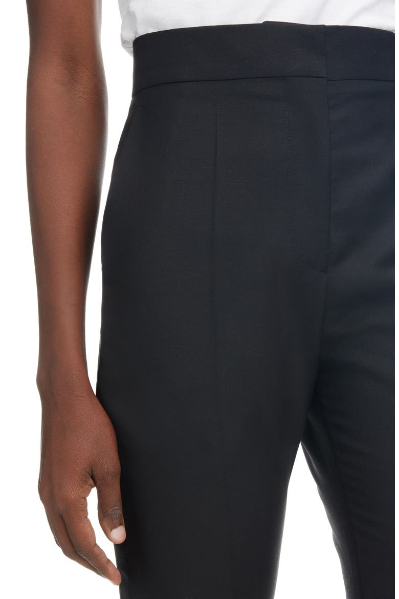High Waist Slim Fit Pants, Alternate, color, BLACK