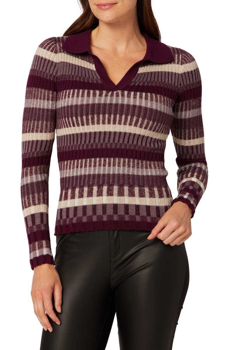 Alp N Rock Luisa II Rib Polo Sweater, Main, color, 