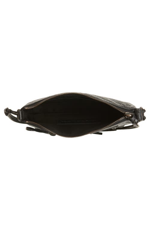 Balenciaga Le City Leather Pouch On A Strap In Black