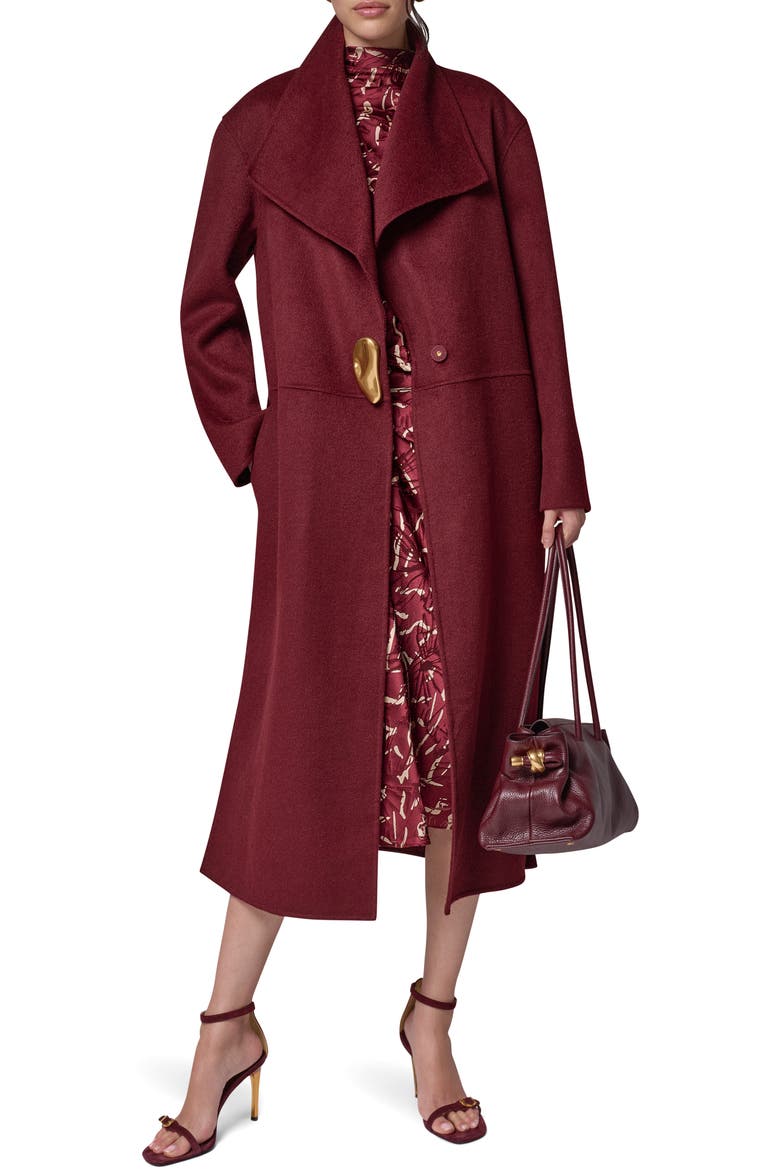 Longline Coat, Alternate, color, BLK CHERRY
