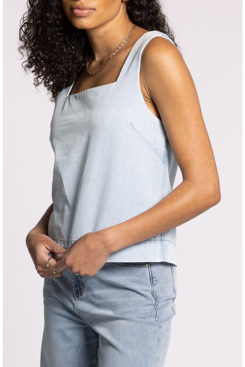 Millicent Denim Tank, Alternate, color, ISLA WASH