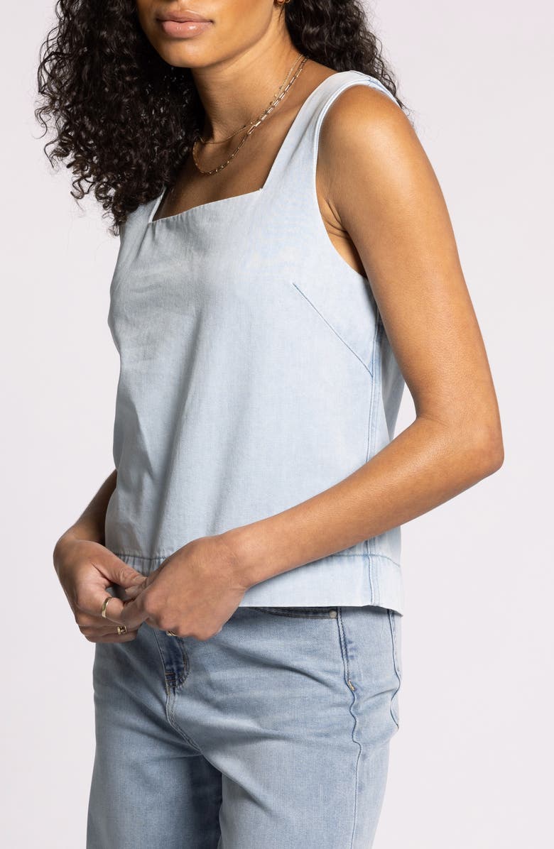 Thread & Supply Millicent Denim Tank, Alternate, color, Isla Wash