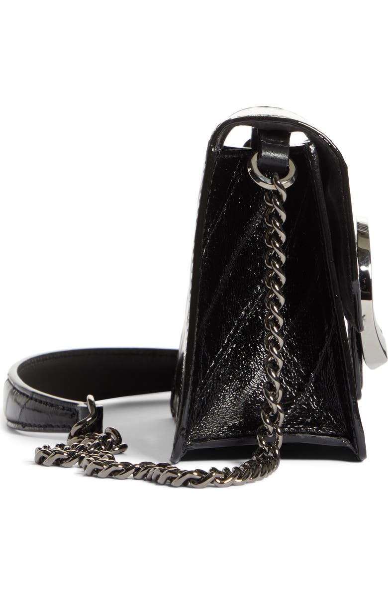 Jimmy Choo Madeline Stripe Eel Skin Crossbody Bag, Alternate, color,