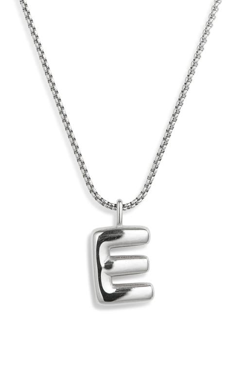 Open Edit Waterproof Bubble Initial Pendant Necklace