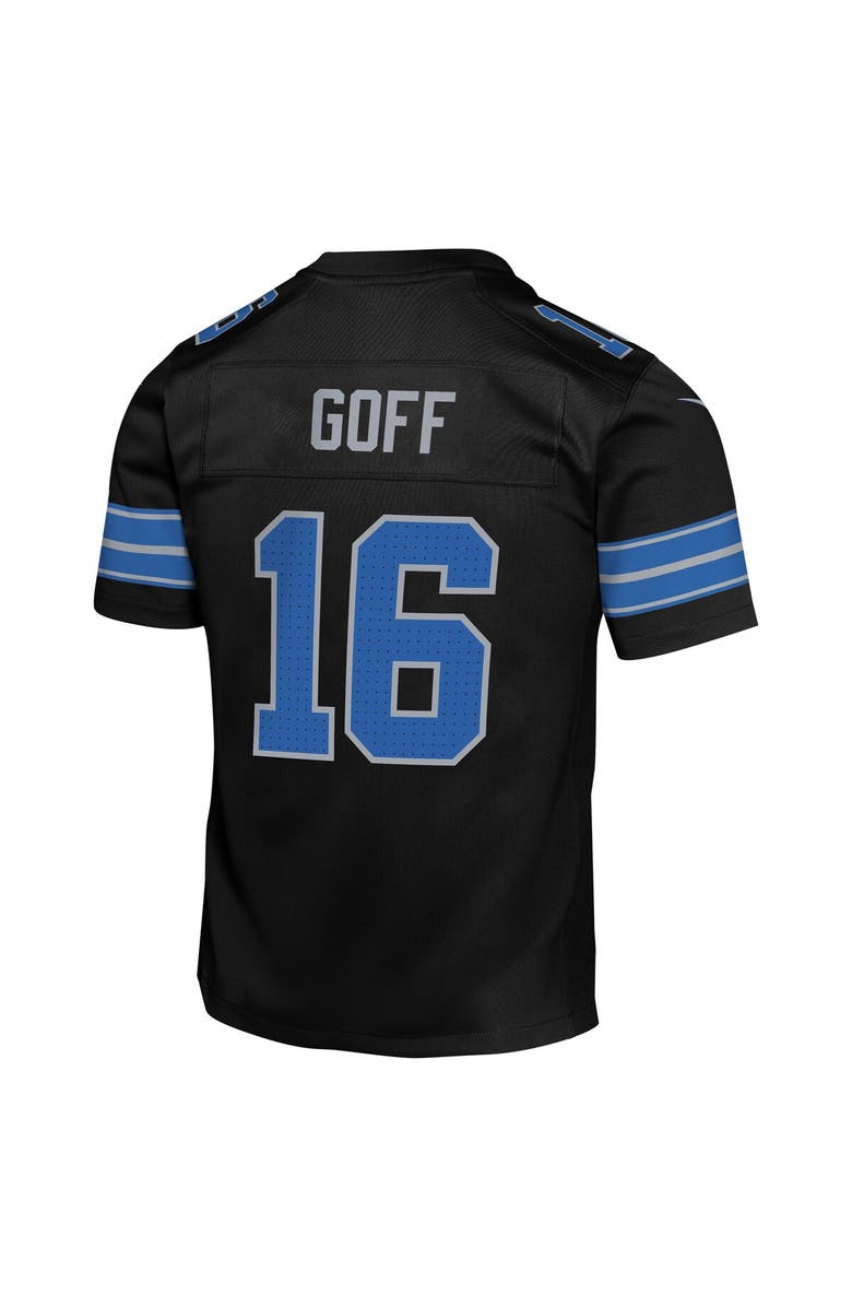 Nike Youth Nike Jared Goff Black Detroit Lions Alternate Player Game Jersey, Alternate, color, Black