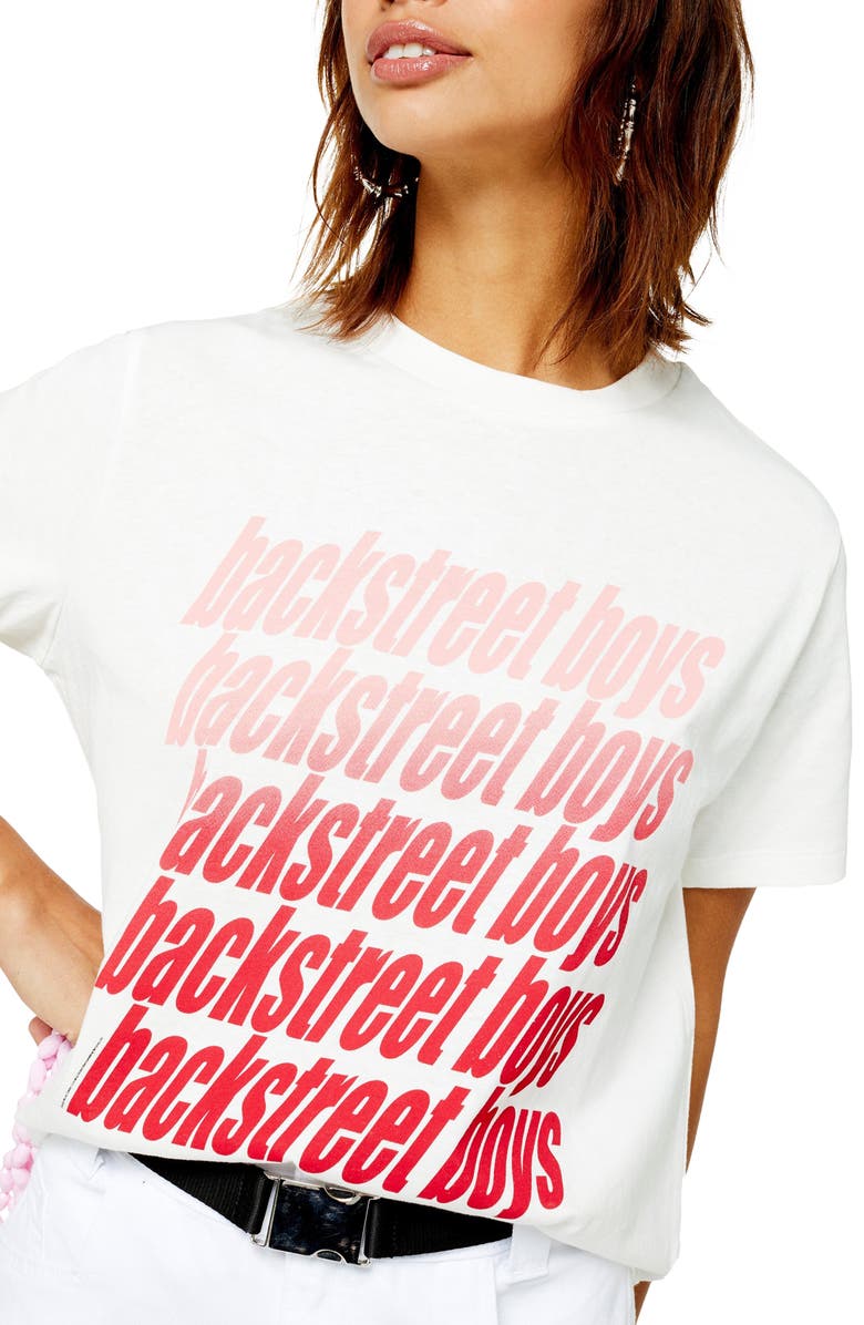 Topshop Backstreet Boys Tee, Alternate, color, 