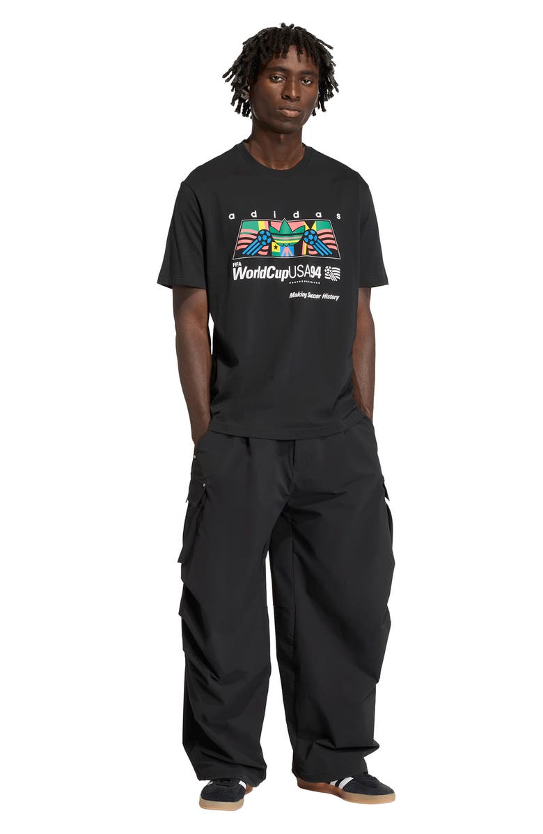 adidas FIFA World Cup 94 Cotton Graphic T-Shirt, Alternate, color, Black