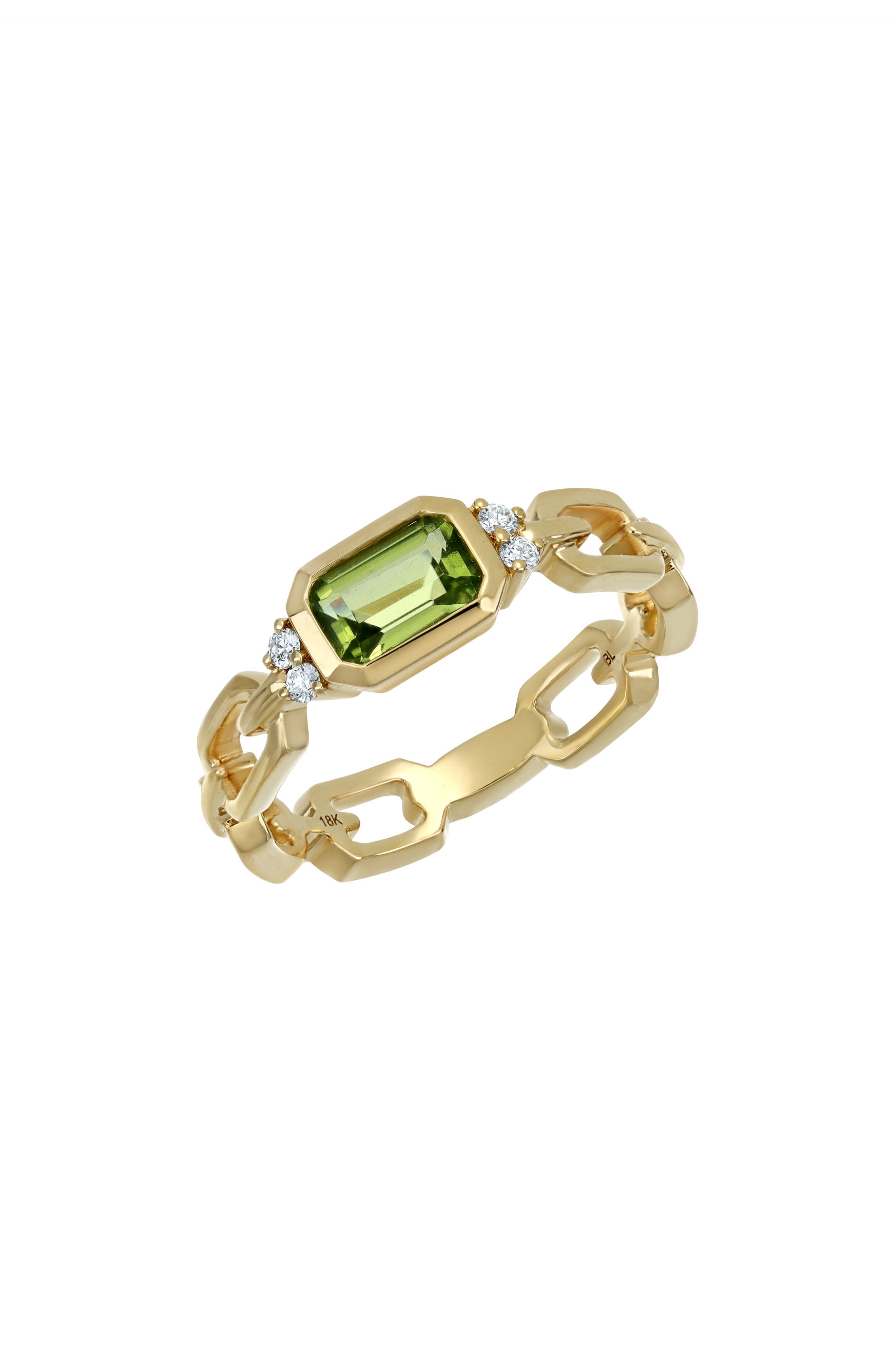 Bony Levy Iris 18k Gold Diamond & Peridot Ring