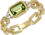 Bony Levy Iris 18k Gold Diamond & Peridot Ring