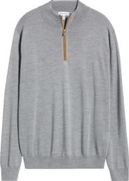 Peter Millar Autumn Crest Merino Wool Blend Quarter Zip Sweater