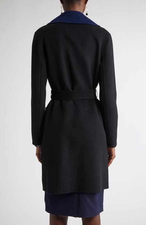 St John St. John Collection Two-tone Double Face Wool & Cashmere Coat