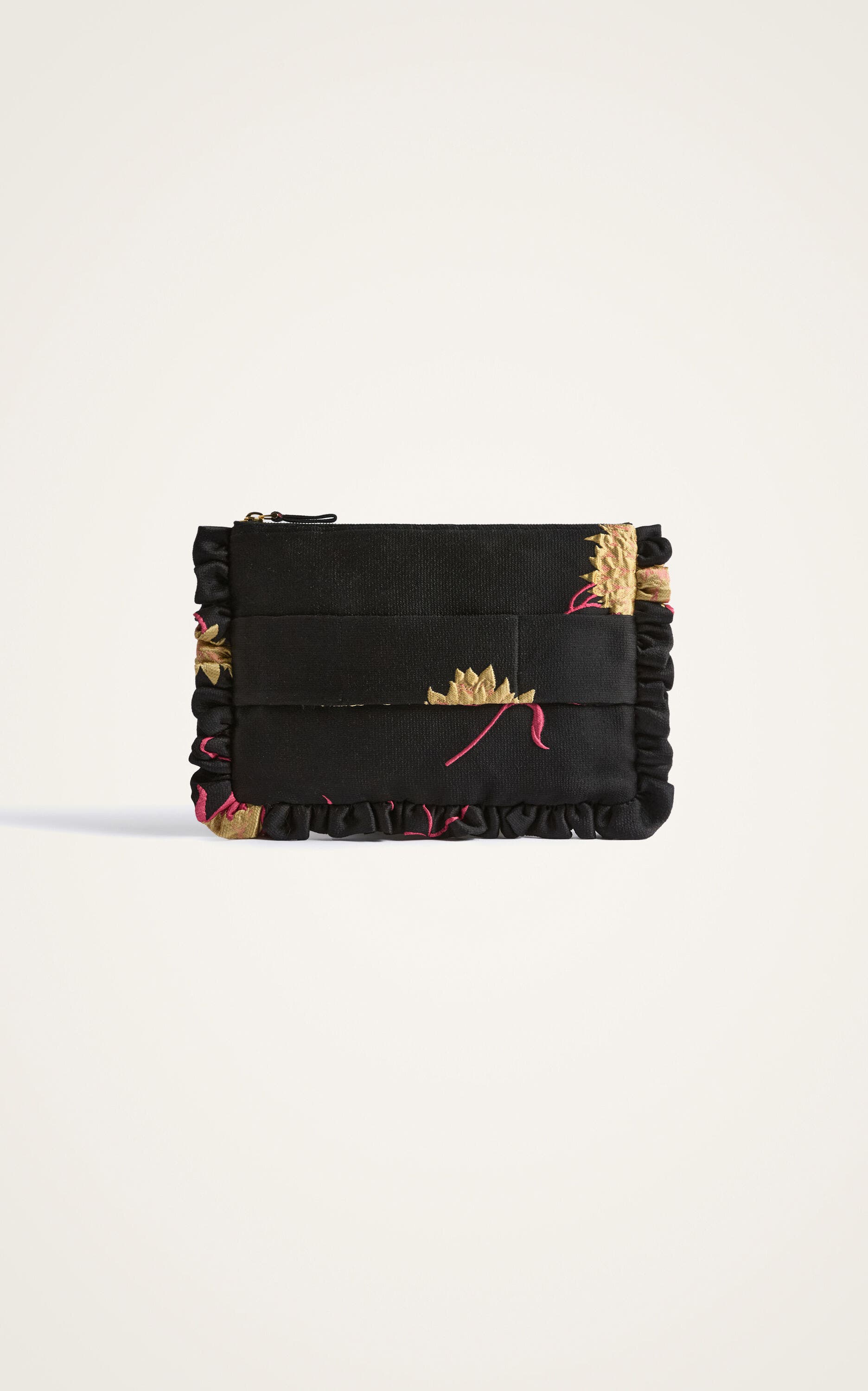 La DoubleJ Hand Pochette, Alternate, color, Derby Jacquard Black