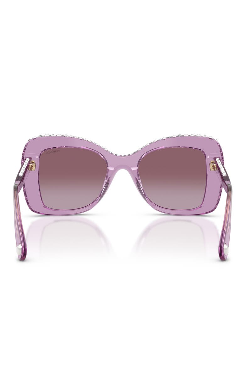 51mm Butterfly Sunglasses, Alternate, color, TRANSPARENT AMETHYST / VIOLET