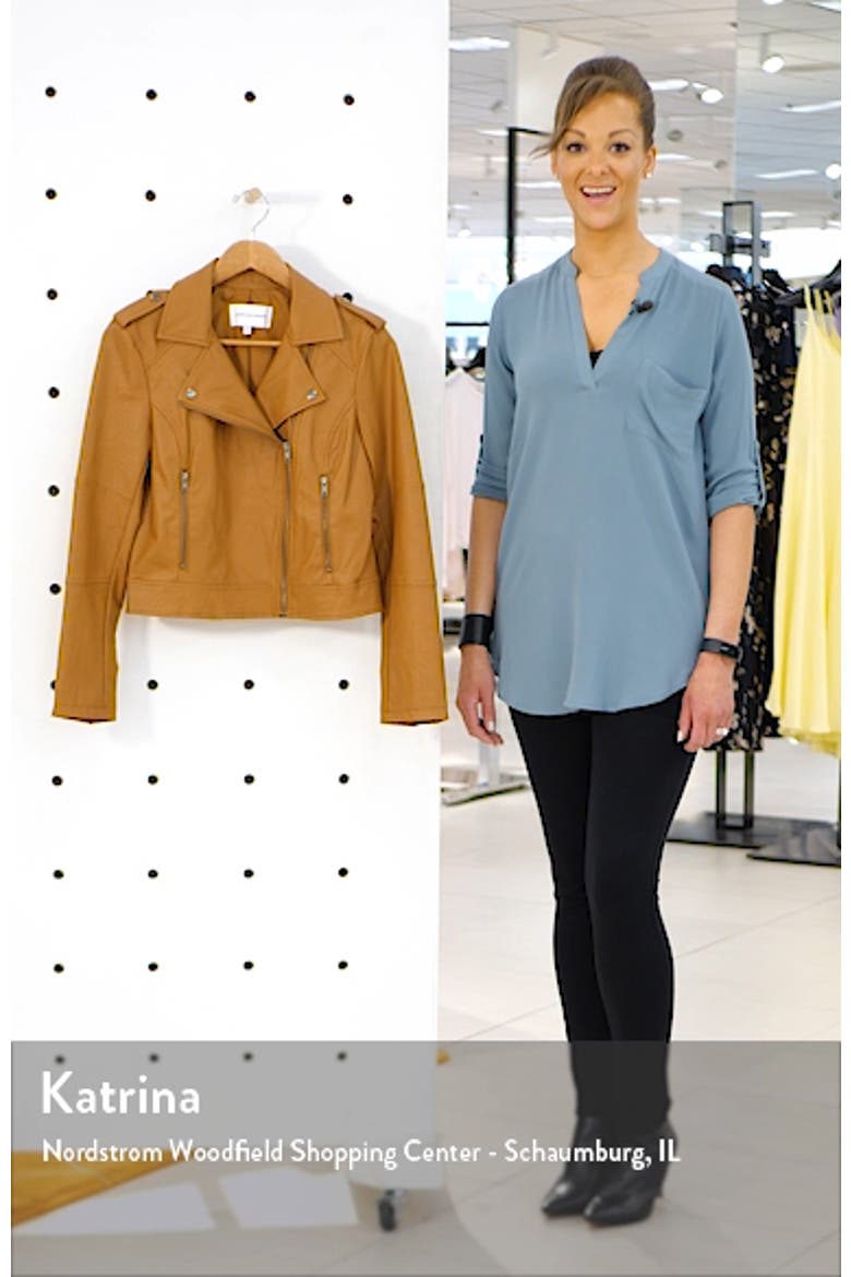 Faux Leather Moto Jacket video