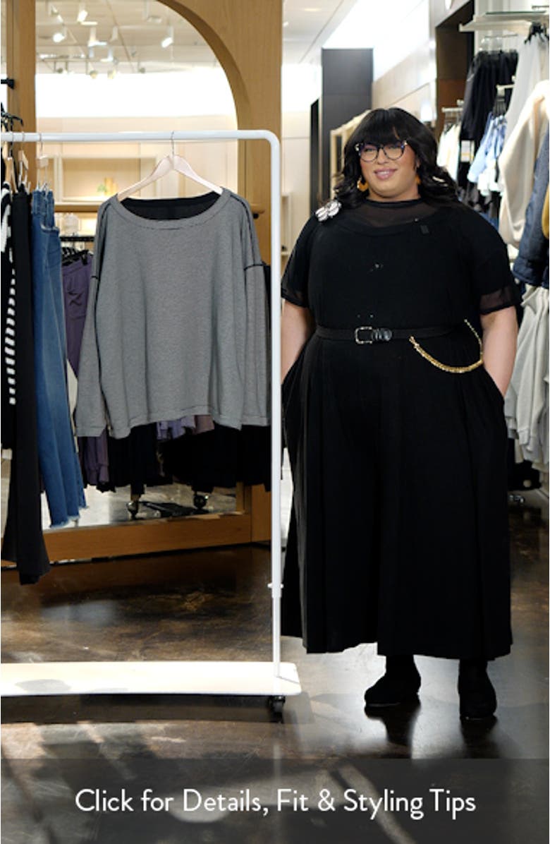 Reversible Boat Neck Organic Cotton Top, sales video thumbnail