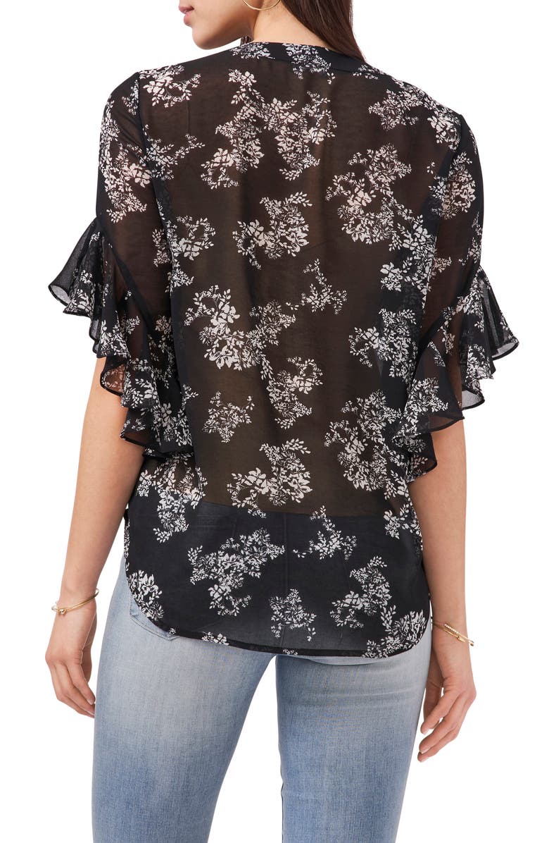 Vince Camuto Bouquets Chiffon Blouse, Alternate, color, 