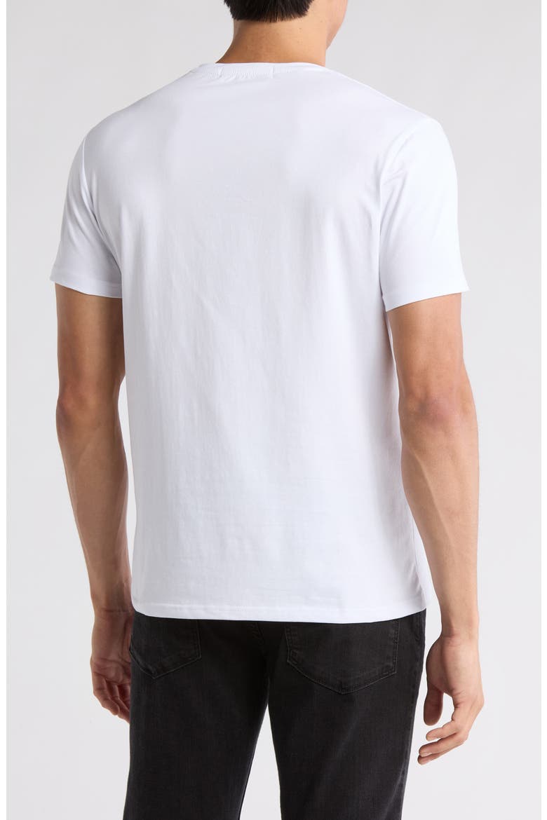 3D Abstract Stretch Cotton Graphic T-Shirt, Alternate, color, WHITE