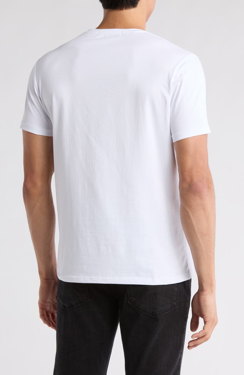 T.R. PREMIUM 3D Abstract Stretch Cotton Graphic T-Shirt, Alternate, color, White