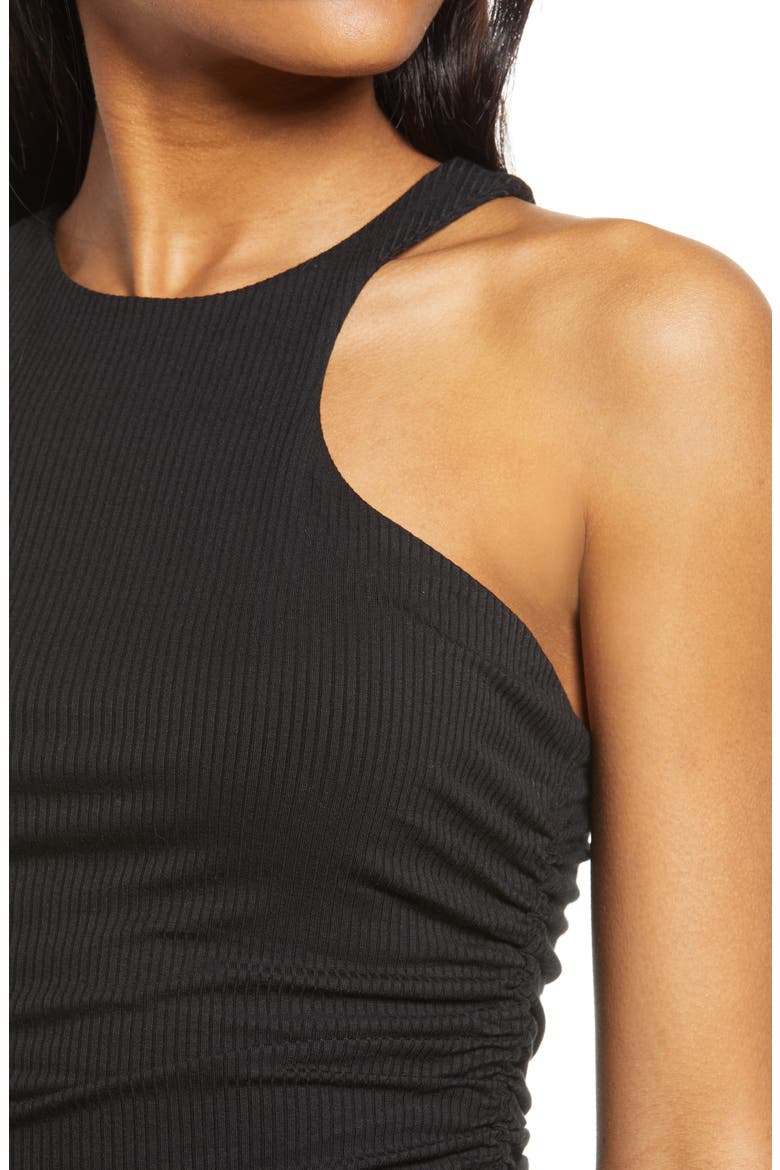 Ruskin Ribbed Racerback Tank, Alternate, color, NOIR