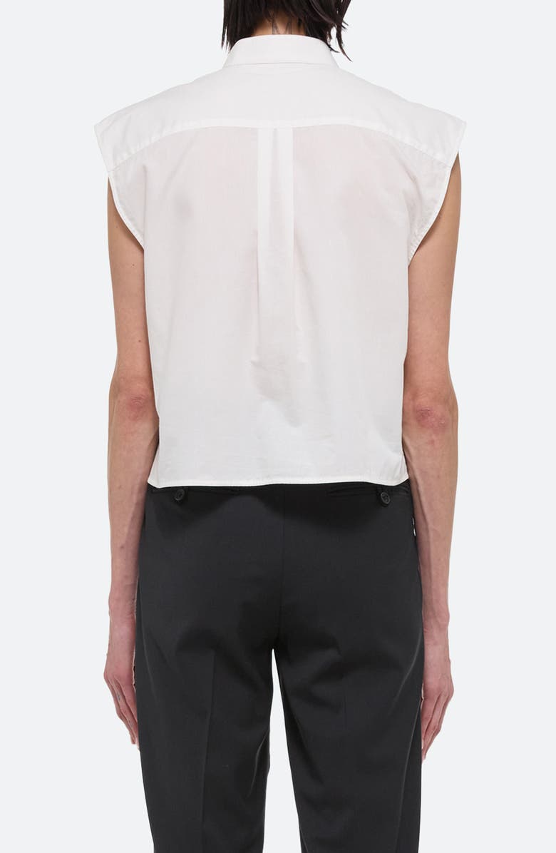 Helmut Lang Tux Bib Pintuck Top, Alternate, color, White