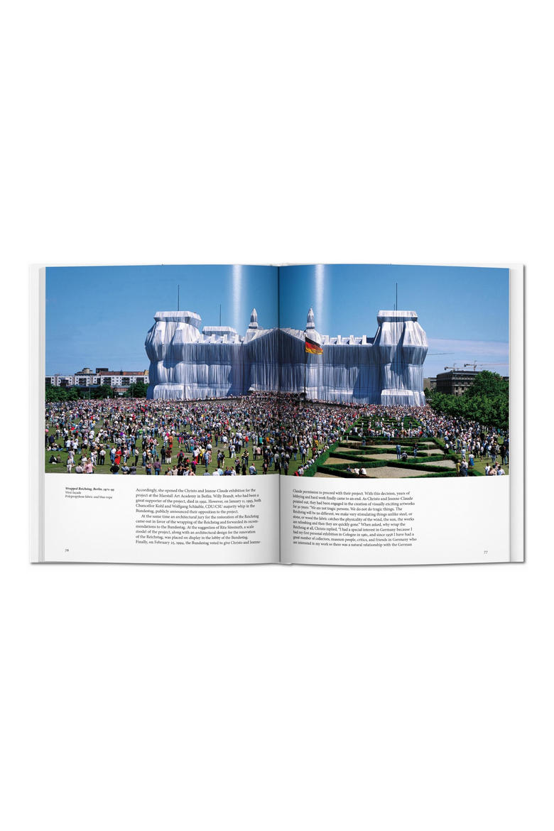 Christo and Jeanne Claude Book, Alternate, color, White