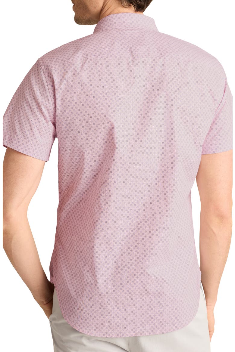 Seine Foulard Slim Fit Short Sleeve Button-Up Shirt, Alternate, color, PINK/ NAVY FOULARD