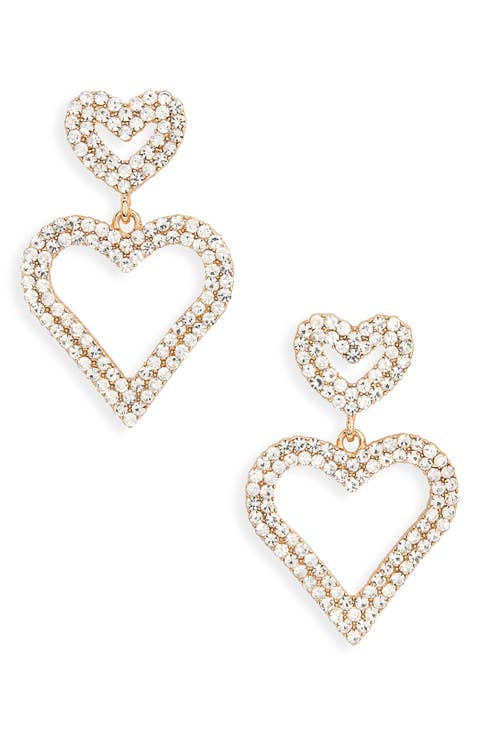Valentine's Day Heart Drop Earrings