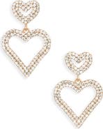 Leith Valentine's Day Heart Drop Earrings