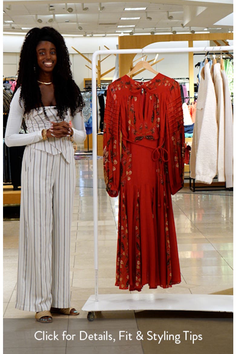 Berry Garden Long Sleeve Maxi Dress video