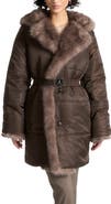 Manière De Voir Alima Fur Longline Belted Coat