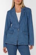 VELVET HEART Beni Striped Single Button Blazer