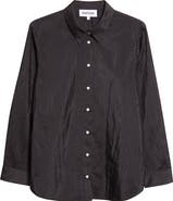 PARTOW Bryant Nylon & Silk Button-Up Shirt