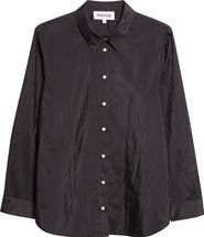 PARTOW Bryant Nylon & Silk Button-Up Shirt