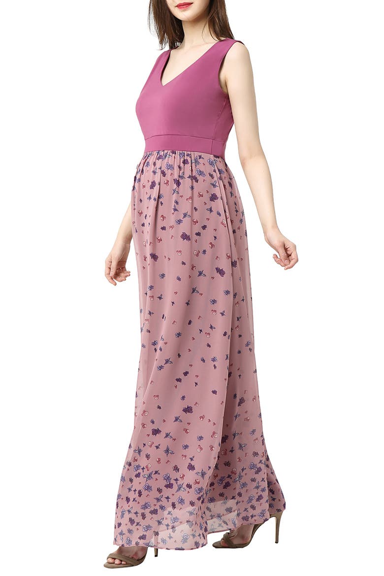 Armanda Maternity Maxi Dress, Alternate, color, ROSE PINK