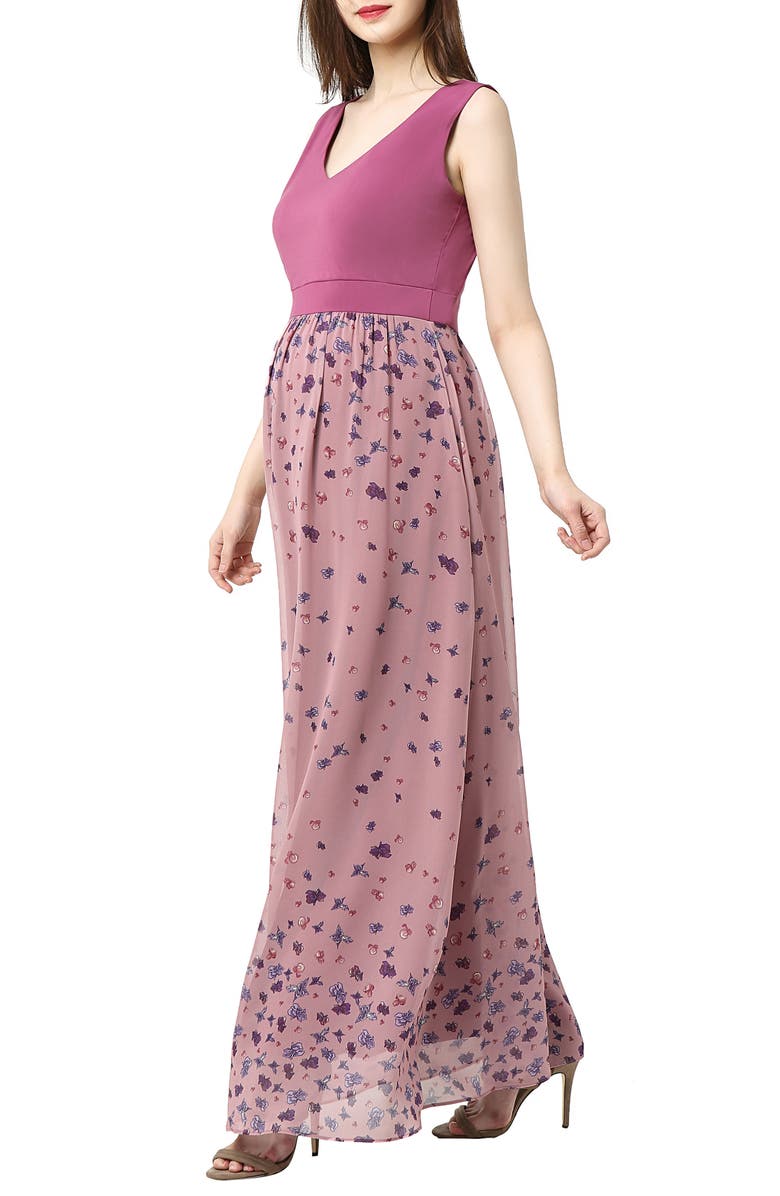 Kimi and Kai Armanda Maternity Maxi Dress, Alternate, color,