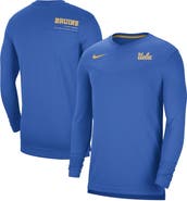 Nike Men's Nike Blue UCLA Bruins 2022 Coach Performance Long Sleeve V-Neck T-Shirt